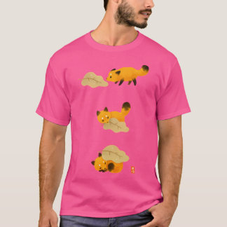 Vos en blad deken t-shirt