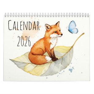 Vos en een vlinder Kalender