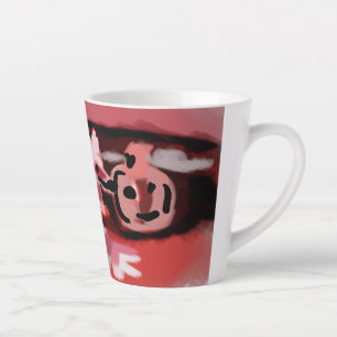 Vos en Jack-o'-lantaarn-pad Latte Mok