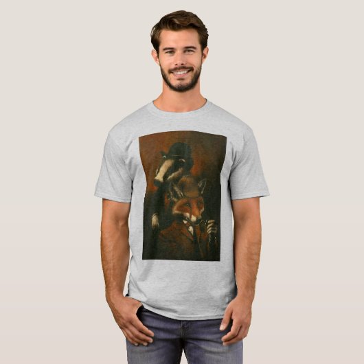  vos- en naalddrager T-shirt (Voorkant volledig)