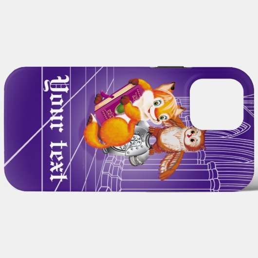 vos en uil Case-Mate iPhone case (Achterkant (horizontaal))