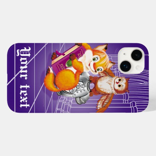 vos en uil Case-Mate iPhone case (Achterkant (horizontaal))