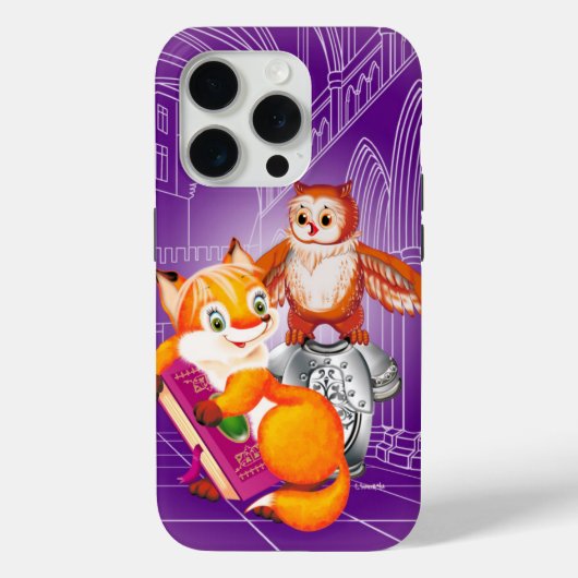 vos en uil Case-Mate iPhone case (Achterkant)