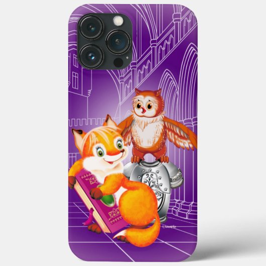 vos en uil Case-Mate iPhone case (Achterkant)