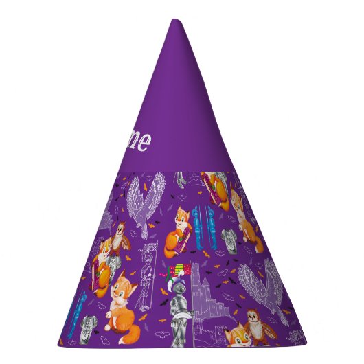 vos en uil feesthoedjes (Rechts)