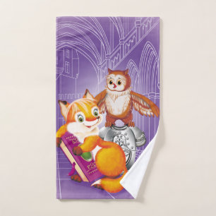 vos en uil handdoek