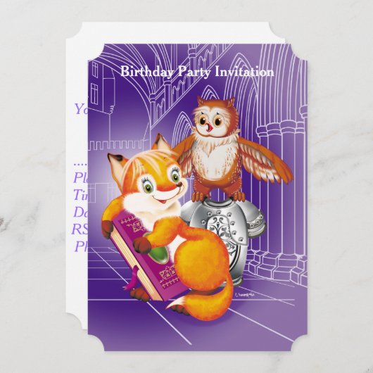 vos en uil kaart (Voorkant / Achterkant)