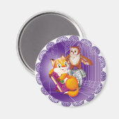 vos en uil magneet (Voorkant / Achterkant)