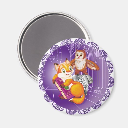 vos en uil magneet (Voorkant / Achterkant)