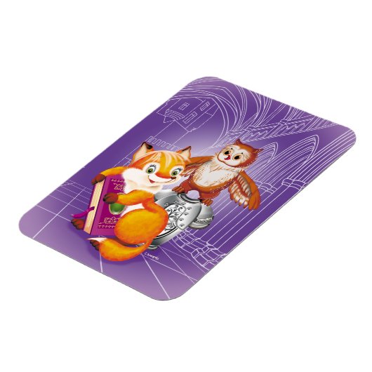 vos en uil magneet (Linkerzijde)