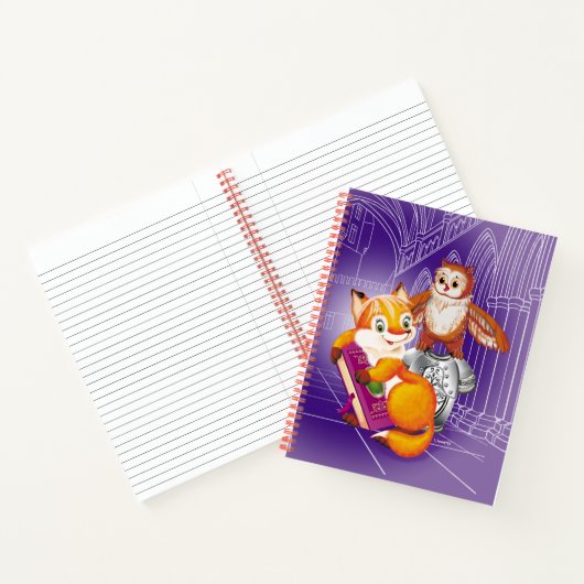 vos en uil notitieboek (Binnen)