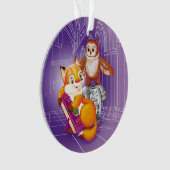 vos en uil ornament (voorkant)