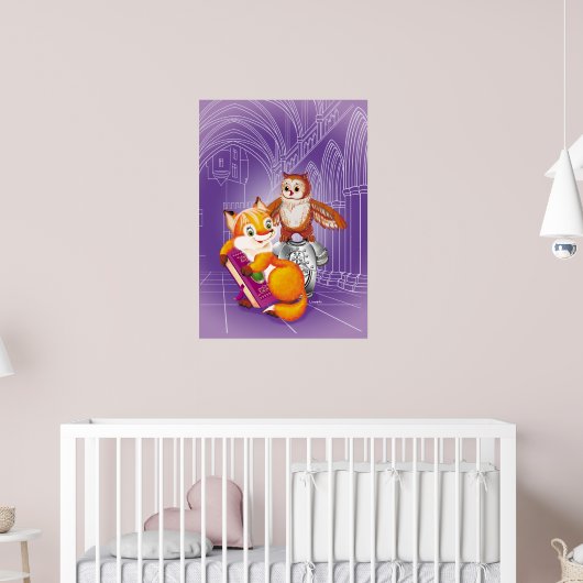 vos en uil poster (Kinderkamer 2)