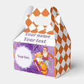 vos en violet bedankdoosjes (Voorkant Zijde)