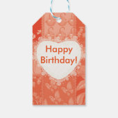 vos en vlinder cadeaulabel (Achterkant)