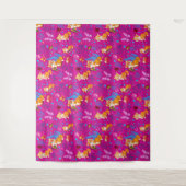 vos en vlinder wandkleed (Voorkant)