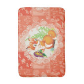 vos- en vlinderpatroon badmat (Voorkant Verticaal)