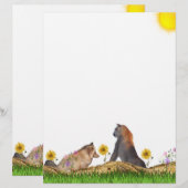 Vos en waakzaam Cougar Stationery (Voorkant / Achterkant)
