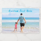 Vos Étiquettes photo de nourriture ou de bouteille (Étiquettes simples)