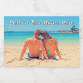 Vos Étiquettes photo de nourriture ou de bouteille (Étiquettes simples)