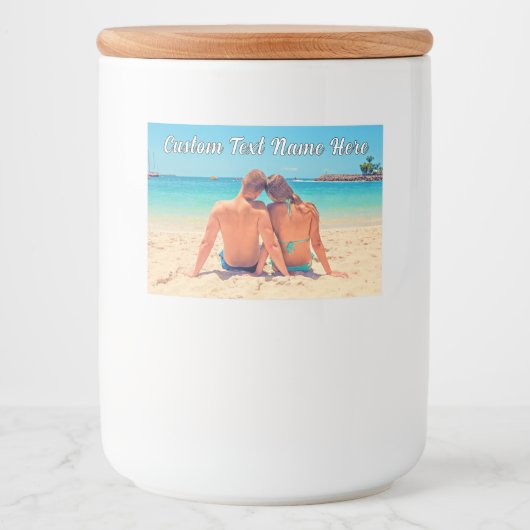 Vos Étiquettes photo de nourriture ou de bouteille (Devant)