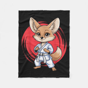 Vos Fennec Vechtkunst Karate Jiu-Jitsu Judo Fleece Deken