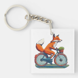 Vos fiets sleutelhanger