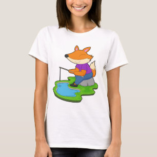 Vos hengelaar Vissen hengelen Vissen T-shirt