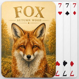 Vos Herfst Bos Wildlife Pokerkaarten