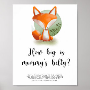 Vos - Hoe groot is mama's buik spel Poster