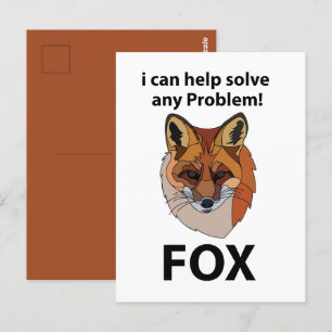 Vos Ik Kan Helpen Bij Het Oplossen Van Elk Problee Briefkaart