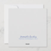 Vos in de varens feestdagenkaart (Achterkant)