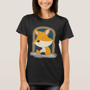 Vos in een raam t-shirt