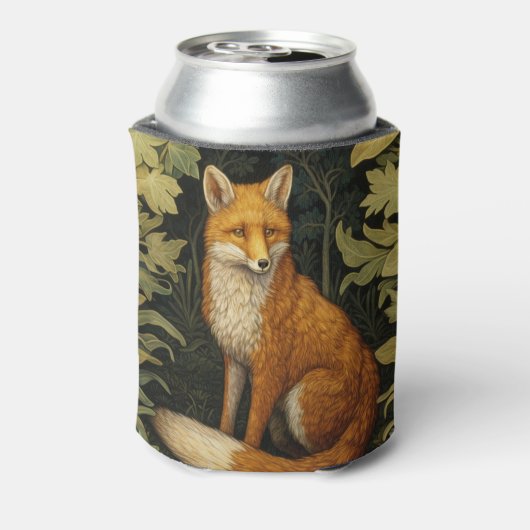 Vos in het bos, Art nouveau stijl Blikjeskoeler (Blikje Achterkant)