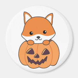 Vos in pompoen zoete vossen gelukkig Halloween mag Magneet