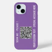 Vos informations d'analyse de code QR coque iphone (Verso)