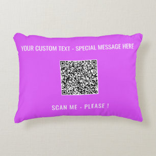 Vos informations d'analyse de code QR Coussin de t
