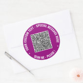Vos informations de code QR et autocollants de tex (Enveloppe)