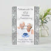 Vos invitations de 65e anniversaire avec PHOTO et (Debout devant)