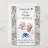 Vos invitations de 65e anniversaire avec PHOTO et (Devant)