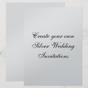 Vos invitations de noces d'argent 6,5" x 8,75"