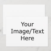 Vos invitations personnalisées - Enveloppes blanch (Devant / Derrière)