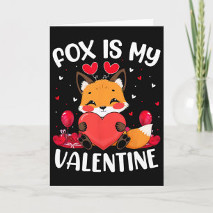 Vos is mijn Valentijnsdag Liefdesharten Vos Valent Kaart