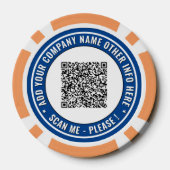 Vos jetons de poker personnalisés avec code QR et  (Verso)