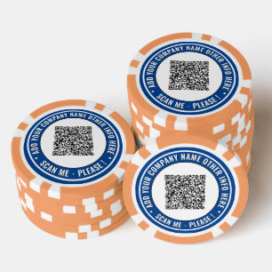 Vos jetons de poker personnalisés avec code QR et