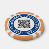 Vos jetons de poker personnalisés avec code QR et  (Simple)