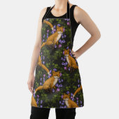 Vos, klokbloemen en klimop, groen, sinaasappel en schort (Insitu)