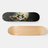 Vos knuffelen in Misty Forest Skateboard (Horizontaal)