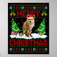 Vos Lelijke Kerst Trui Grappige Vos Dier Merry Chr