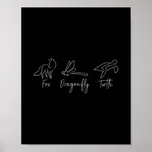 Vos Libel Schildpad Trump Meme Minimalist Poster